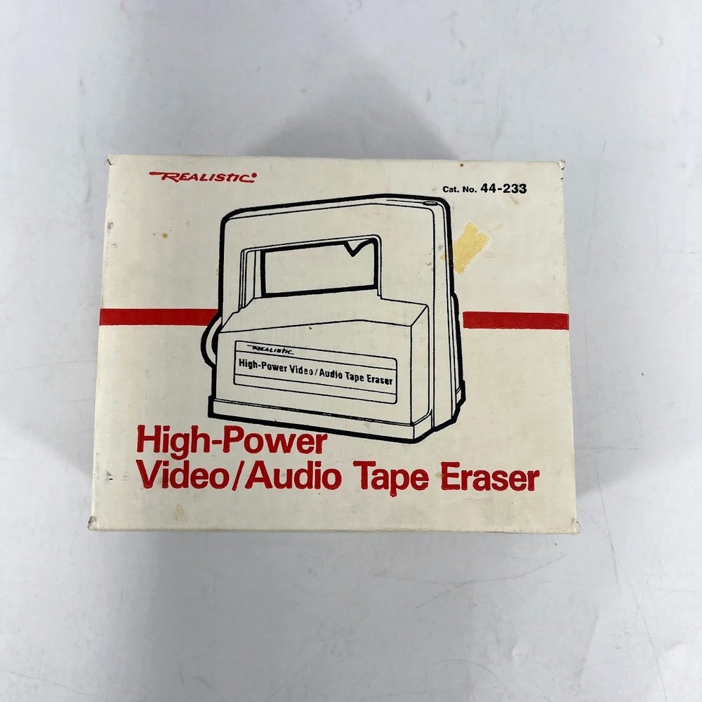 Realistic High-Power Video Audio Tape Eraser Bulk 44-233 Radio Shack Vintage USA
